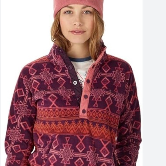 Burton Anouk flannel patterned pullover - Picture 1 of 16